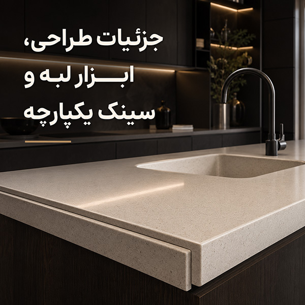 جزییات طراحی، ابزار لبه و ساخت سینک یکپارچه